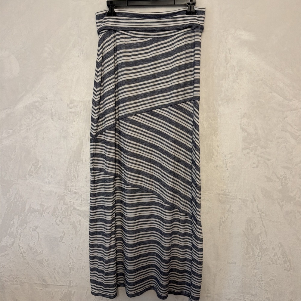 Max Edition Maxi Skirt Womens size Petite Medium Blue/white New